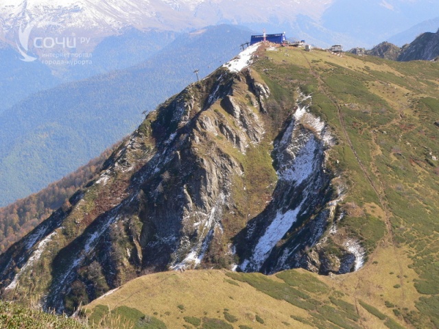 Верхняя станция канатки Альпика-Сервис