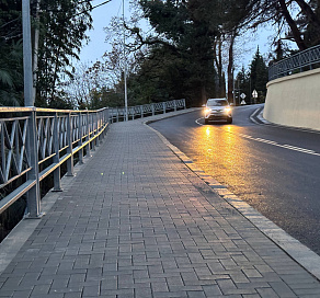 В центре Сочи завершен капитальный ремонт автодороги