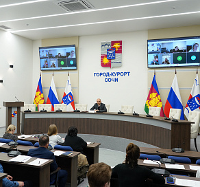 В Сочи на заседании Совета по делам инвалидов обсудили вопросы создания безбарьерной среды в различных городских отраслях 