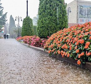 В Сочи прогнозируются дожди с грозами