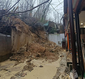 В Сочи ликвидируют последствия оползневых процессов