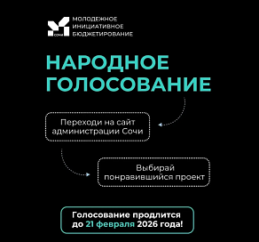 В Сочи стартовало голосование в конкурсе молодежного инициативного бюджетирования