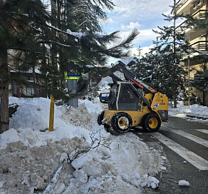 С начала года в горном кластере Сочи с дорог убрано более 88 тысяч кубометров снега