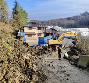 В Сочи устраняют последствия схода селя 