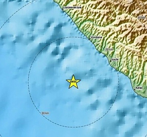 В Сочи зафиксированы два землетрясения