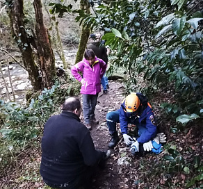 Турист пострадал во время прогулки в горах Сочи