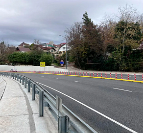 В Сочи закончены ремонтные работы на оползневом участке в Дагомысе 