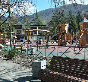 В Сочи по национальному проекту «Инфраструктура для жизни» на Мацесте открылся новый сквер