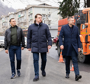 В Сочи до конца марта по национальному проекту завершится ремонт улицы Гайдара