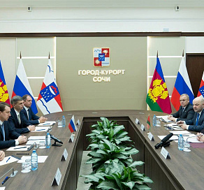 Глава Сочи Алексей Копайгородский провел рабочую встречу с делегацией Посольства Республики Беларусь в Российской Федерации